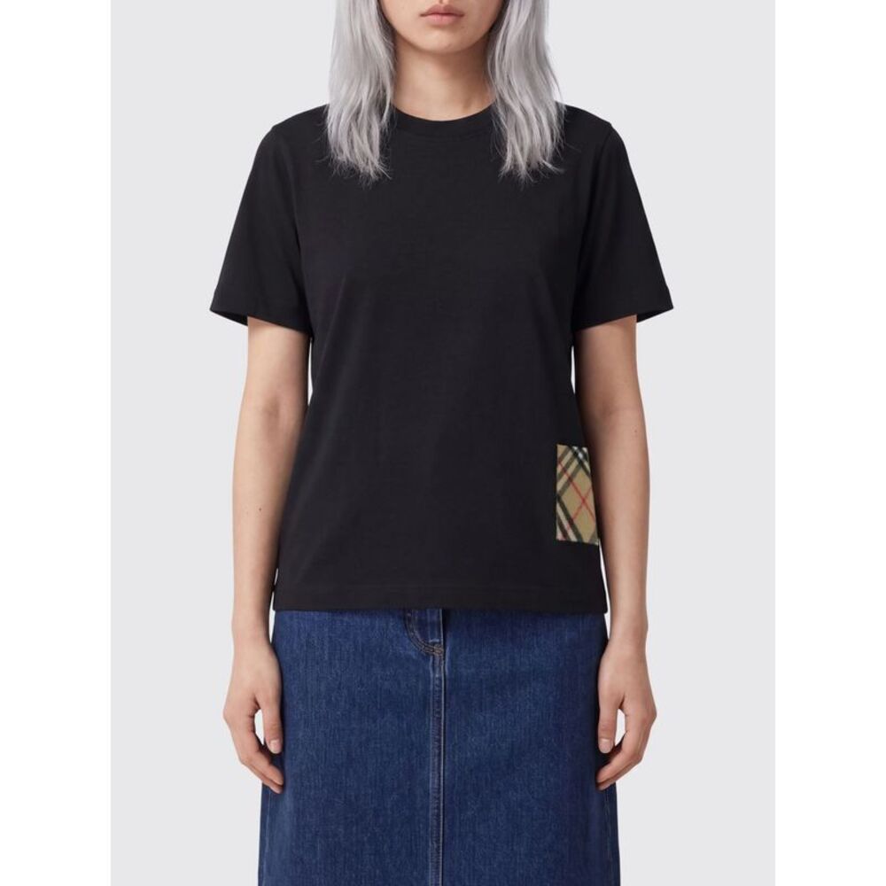 Burberry Women Burberry Ekd-Embroidered Cotton Crewneck T-Shirt